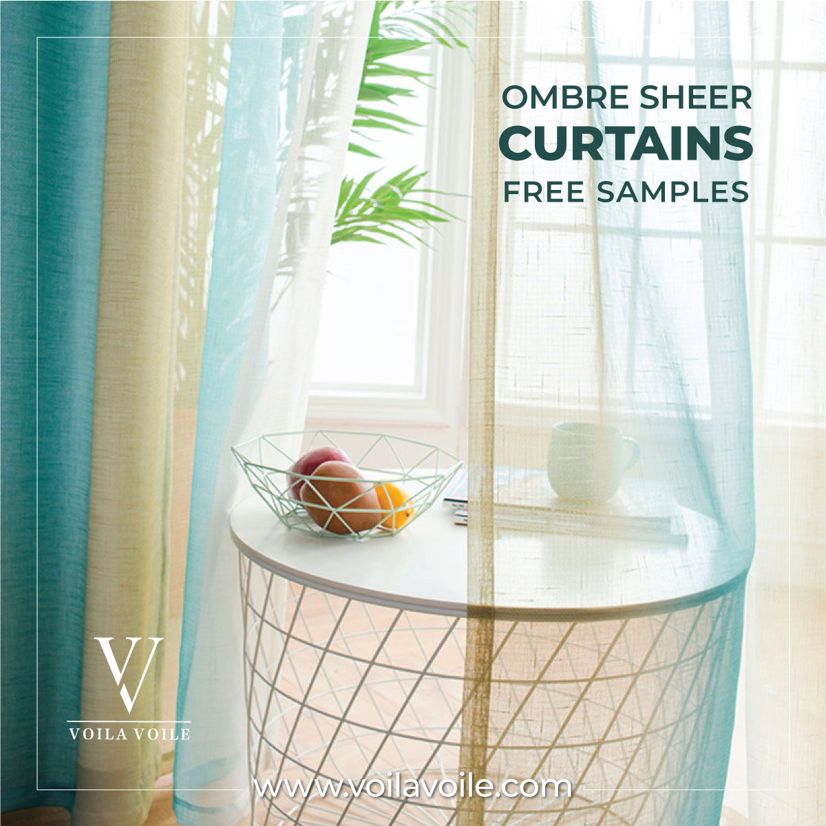 Ombre Voile Curtains