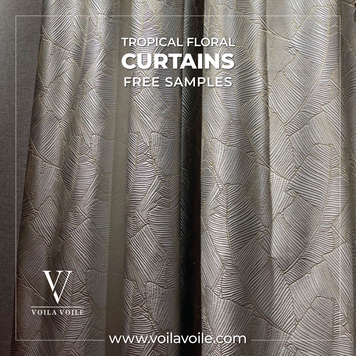 Tropical Floral Curtains