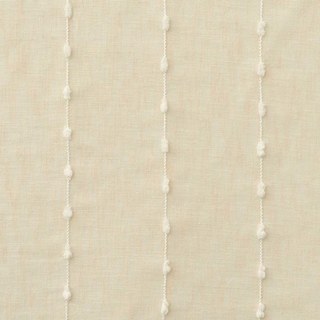 Craft Feel Textured Dot Striped Cream Sheer Curtain 4
