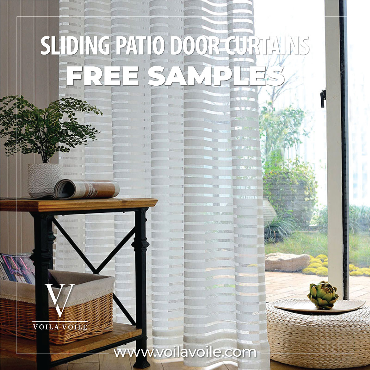 Stunning Patio Door Curtains | Free Samples