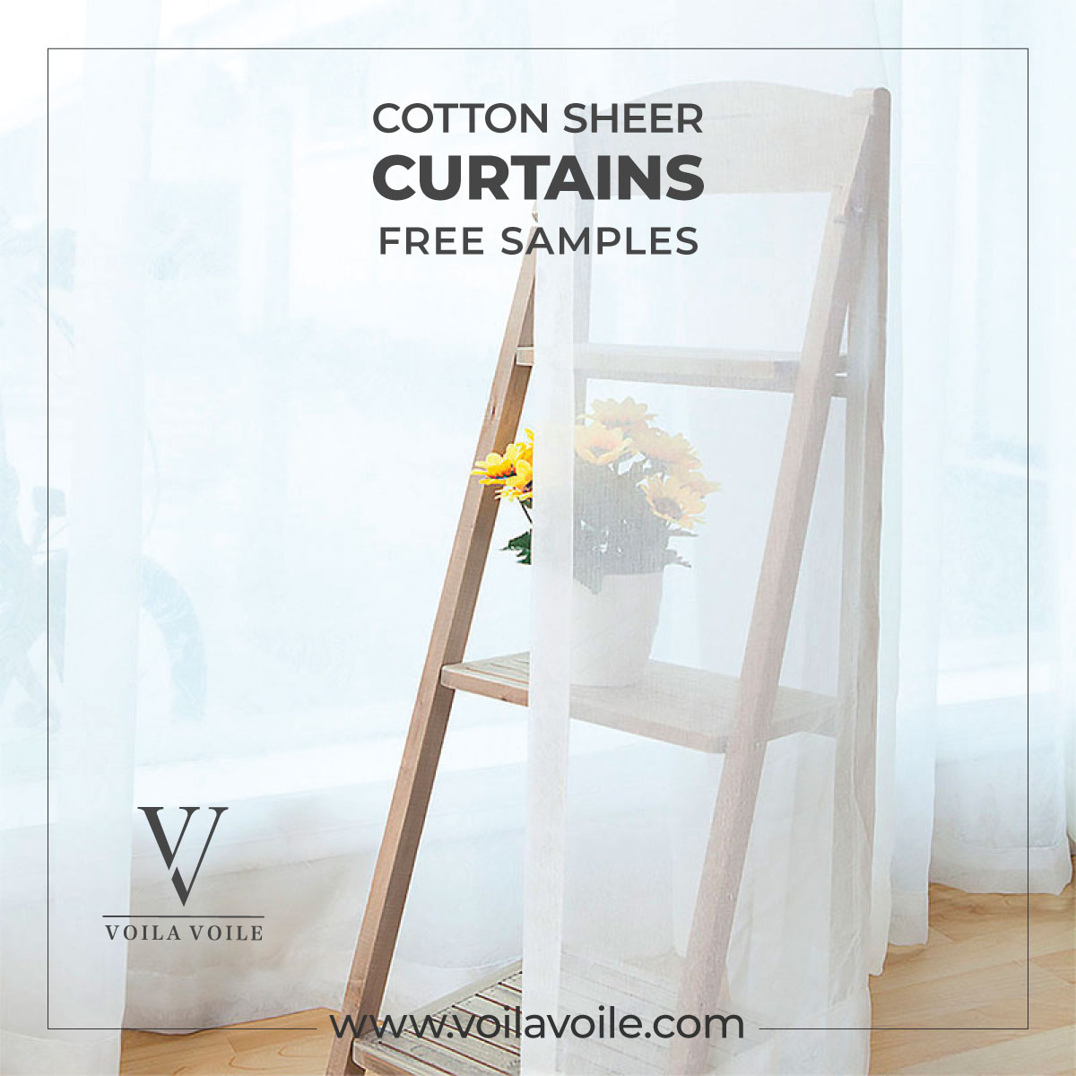 Cotton Voile Sheer Curtains