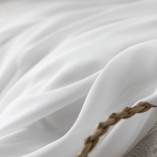Soft Breeze Brilliant White Chiffon Sheer Curtain 6