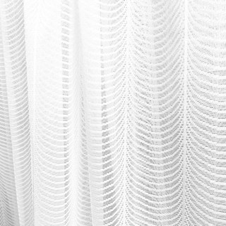 Reef Ripple Shimmering Ivory White Sheer Curtain 5