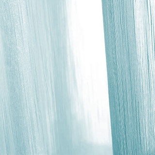 Silk Waterfall Light Blue Chiffon Sheer Curtain 3