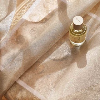 Sand Dune Textured Shimmering Ivory White Sheer Curtain