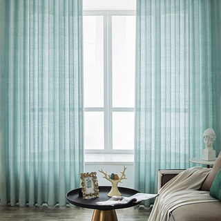 The Bright Side Mint Green Heavy Voile Curtain 3