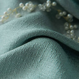 The Bright Side Mint Green Heavy Voile Curtain