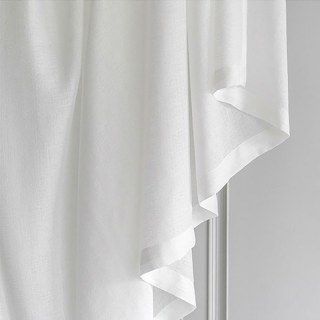 The Bright Side White Heavy Sheer Curtain 5