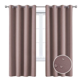 Malibu Waterproof Blackout Twill Mocha Outdoor Curtain
