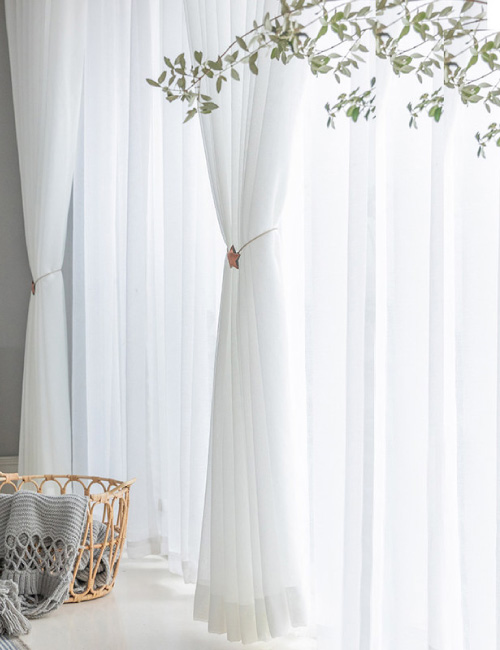 Custom Plain Sheer Voile Curtains