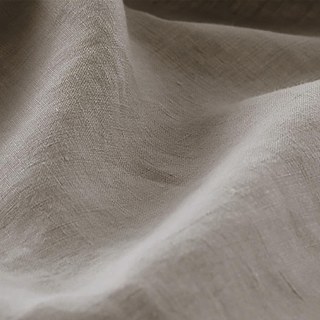 Provencal Style Pure Flax Linen Oatmeal Heavy Semi Sheer Curtain