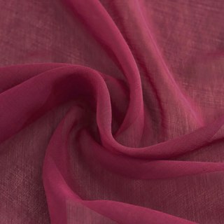Smarties Burgundy Wine Red Soft Sheer Curtain
