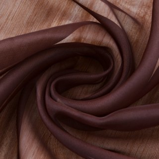 Smarties Chocolate Brown Soft Sheer Curtain