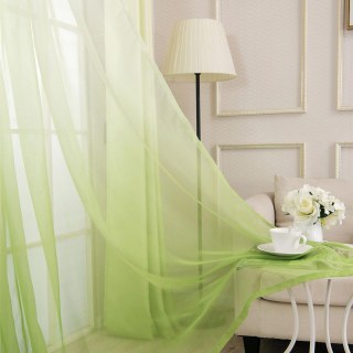 Candy Land Ombre Green Voile Curtain