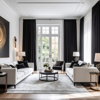 Midnight Obsidian Premium Black Velvet Curtain 2