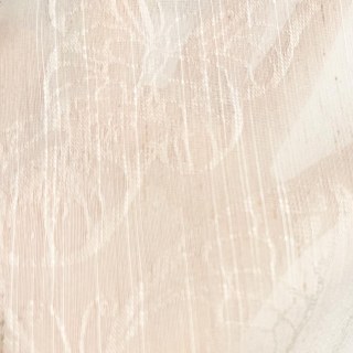 Gossamer Butterflies Ivory Striped Floral Sheer Curtain 5