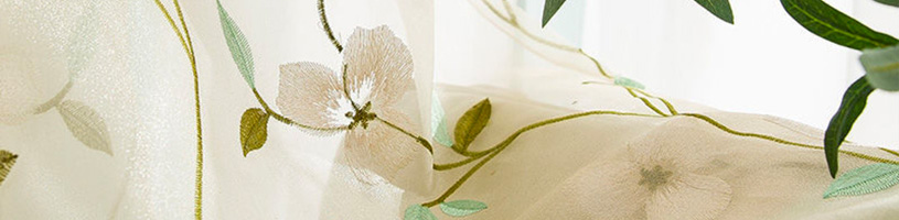 Floral Sheer Curtain