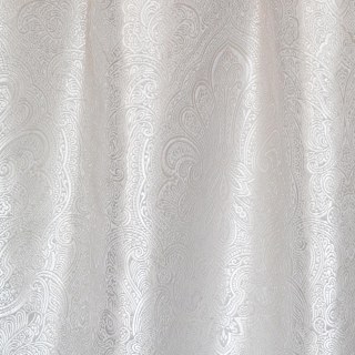 Opulent Floral Luxury Jacquard Gray Damask Curtain 5