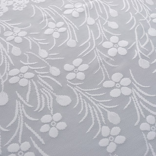 Spring Time Daisy Jacquard White Heavy Net Curtains 6