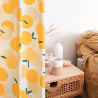 Fresh Day Yellow Clementine Heavy Curtain 2