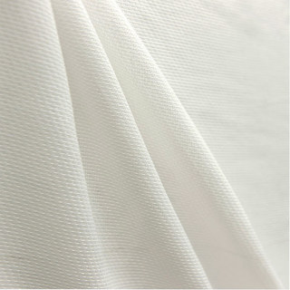 Mermaid Fish Net Textured White Semi Sheer Curtain