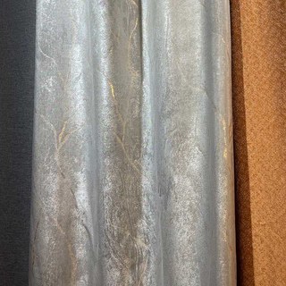 Gold Branches Luxury Jacquard Gray Curtain 4
