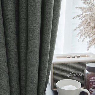Pine Valley Charcoal Gray Blackout Curtain 1