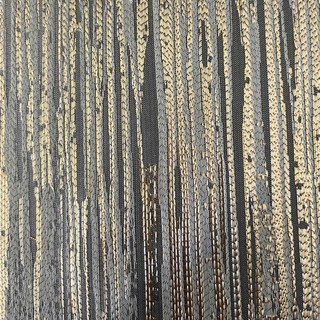 Sun Beam Jacquard Striped Gold & Grey Curtain 6